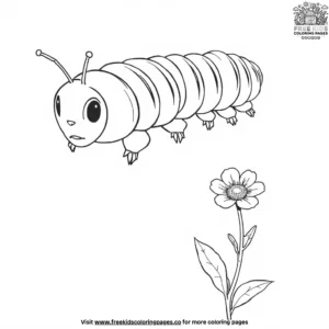 Giant Caterpillar Coloring Pages