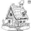 Gingerbread House Decorating Coloring Pages