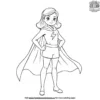 Girl Hero Coloring Pages