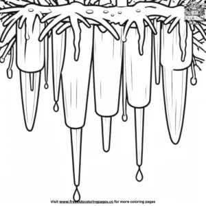 Glistening Icicles Coloring Pages