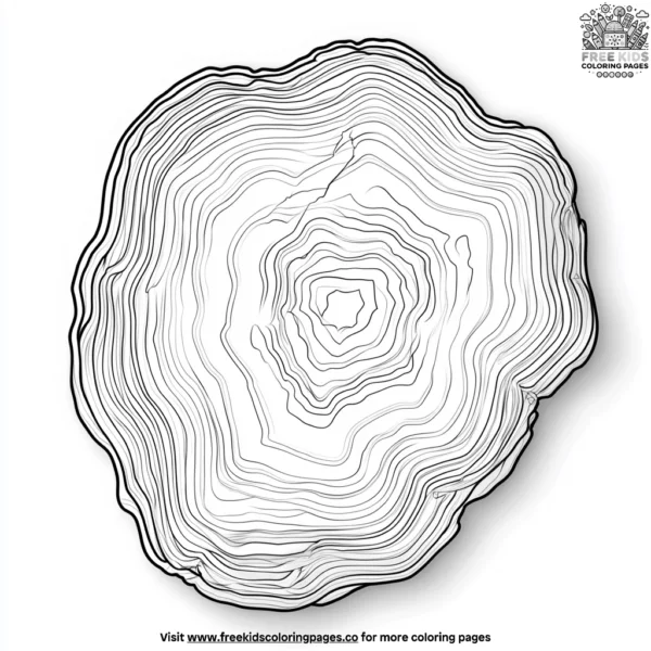 Glossy agate crystal coloring pages