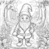 Gnome on a Secret Mission Coloring Pages