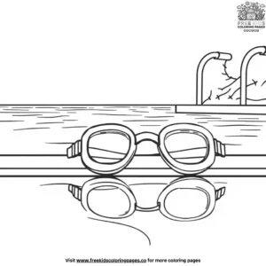 Goggles by the Pool Coloring Pages