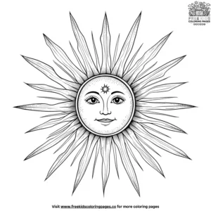 Golden Sun Coloring Pages