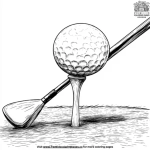 Golf Ball Coloring Pages