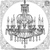 Gothic Chandelier Coloring Pages