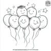 Graduation Balloon Coloring Pages