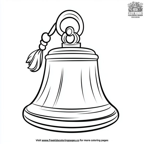 Graduation ceremony bell coloring pages