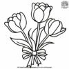 Graduation Flower Bouquet Coloring Pages