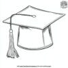 Graduation Hat Coloring Pages