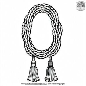 Graduation Honor Cord Coloring Pages