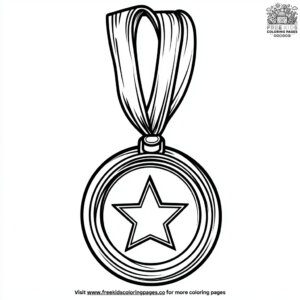 Graduation Medal Coloring Pages