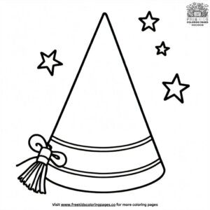 Graduation Party Hat Coloring Pages