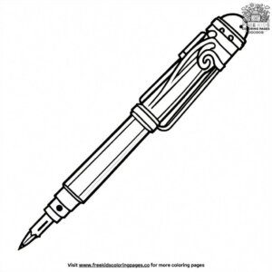 Graduation Pen Coloring Pages