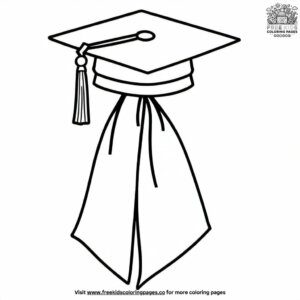 Graduation Sash Coloring Pages