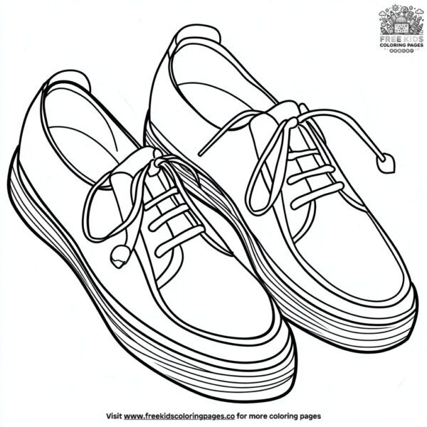 Graduation shoes coloring pages