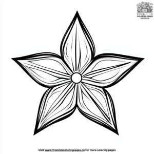 Graduation Star Pin Coloring Pages