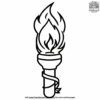 Graduation Torch Coloring Pages