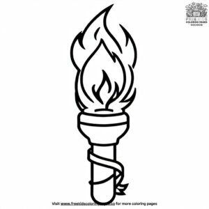 Graduation Torch Coloring Pages