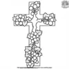 Grapes and Cross Coloring Pages