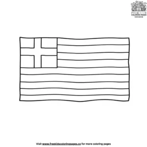 Greek Flag Coloring Pages