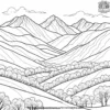 Green Mountain Coloring Pages