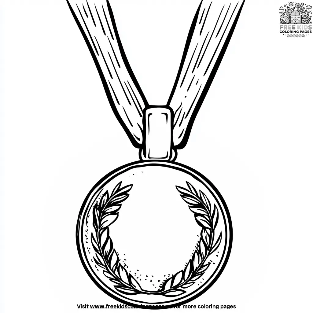 Gymnastics medal coloring pages 1 Gymnastics medal coloring pages