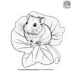 Hamster with a Leaf Coloring Pages