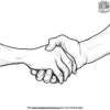 Hand in Hand Coloring Pages