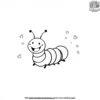 Happy Caterpillar Coloring Pages