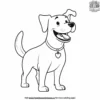 Happy Dog Coloring Pages