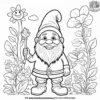 Happy Gnome Coloring Pages