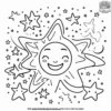 Happy Stars Coloring Pages