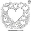 Heart Doodle Coloring Pages