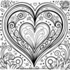 Heart Fantasy Coloring Pages