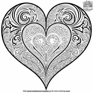 Heart Magic Coloring Pages