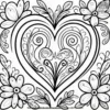 Heart Paradise Coloring Pages