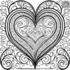 Heart Romance Coloring Pages