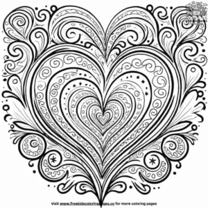 Heart Wonder Coloring Pages