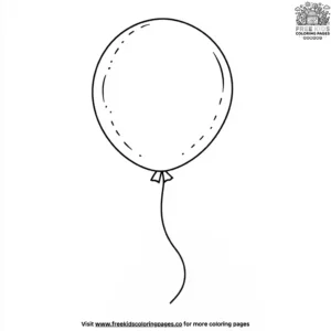 Helium Balloon Fun Coloring Pages