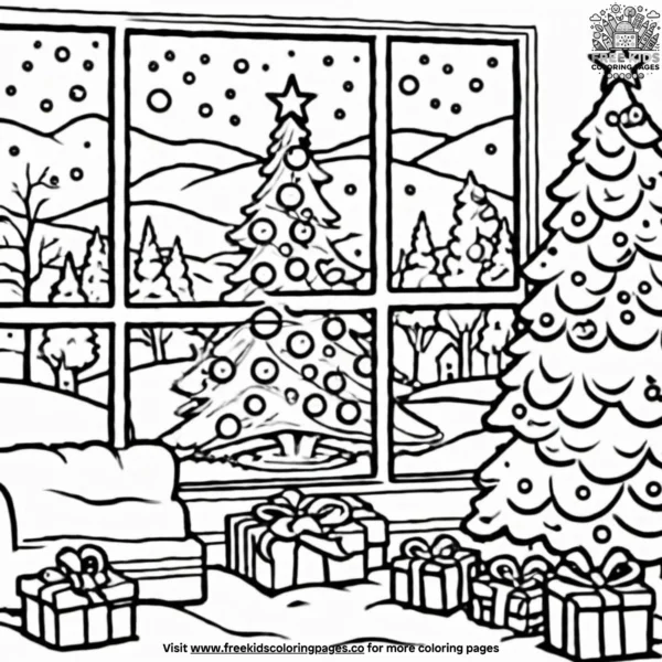 Holiday joy coloring pages