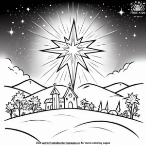 Holy Star Coloring Pages