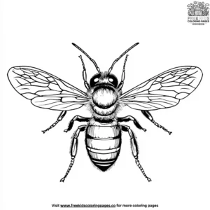 Honeybee Coloring Pages