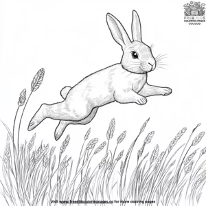 Hopping Bunnies Coloring Pages