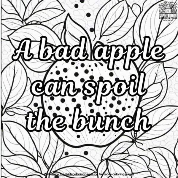 Humble apples coloring pages