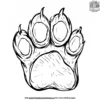 Husky Paws Coloring Pages