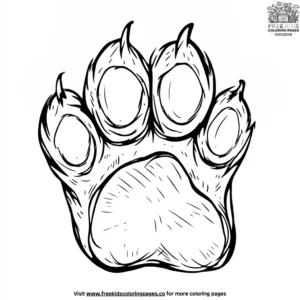 Husky paws coloring pages