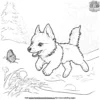 Husky Puppy Coloring Pages