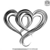 Intertwined Hearts Coloring Pages