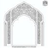 Intricate Mosque Windows Coloring Pages